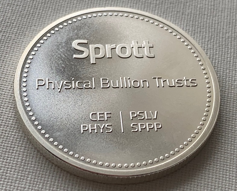 斯普罗特实物金银信托：Sprott Physical Gold and Silver Trust(CEF)